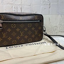 《真愛名牌精品》LV M42838 KASAI 老花 拉鍊款 有把手 手拿包 *全新品*代購