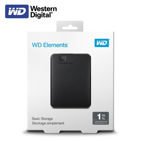 【公司貨】 威騰 WD Elements 2.5吋 外接式硬碟 1TB (WD-EMT-1TB)