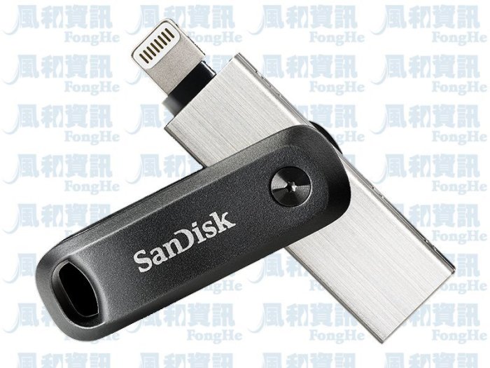 SanDisk iXpand Go 64GB OTG隨身碟(SDIX60N-064G-GN6NN)【風和資訊】