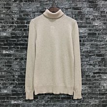 Maple麋鹿小舖 美國購買 ANN TAYLOR  淺咖色高領羊毛衣100%CASHMERE ＊ ( 現貨S號 )