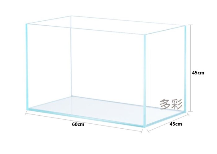 台北►►多彩水族◄◄台灣日印《超白玻璃魚缸 / 2尺 開放缸(60×45×45cm)》厚度8mm 水草 造景 養魚