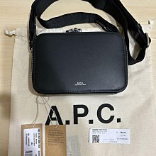 APC soho 相機包 側背包 黑色小牛皮 歐洲精品包