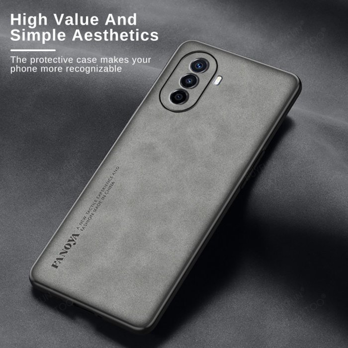 適用於 Huawei Nova Y70 Case 豪華小羊皮皮套 Hauwei Nova Y 70 Plus Y70 +-極巧