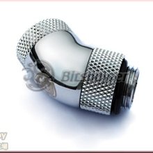 小白的生活工場*BP-45R2D G1/4” 炫銀 45度 雙旋轉 直通座*