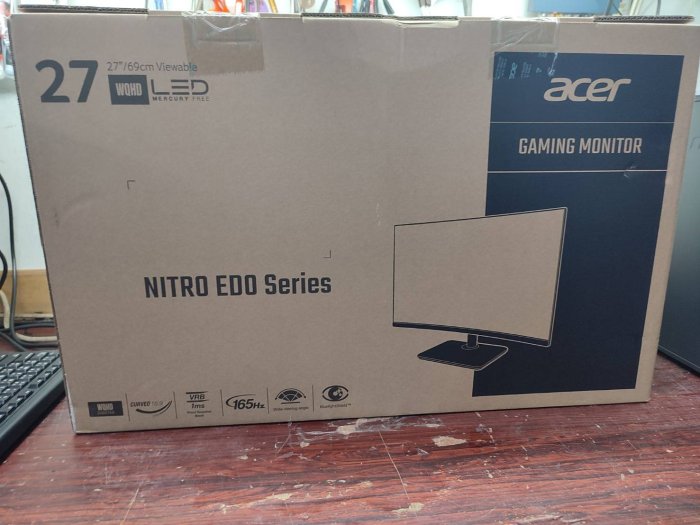 @淡水無國界@ acer ED270U P 曲面螢幕 HD 2K  DP HDMI 27吋 165Hz FreeSync