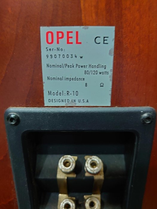 立榮音響  OPEL  R-10 兩音路三單體落地型喇叭 清倉價！