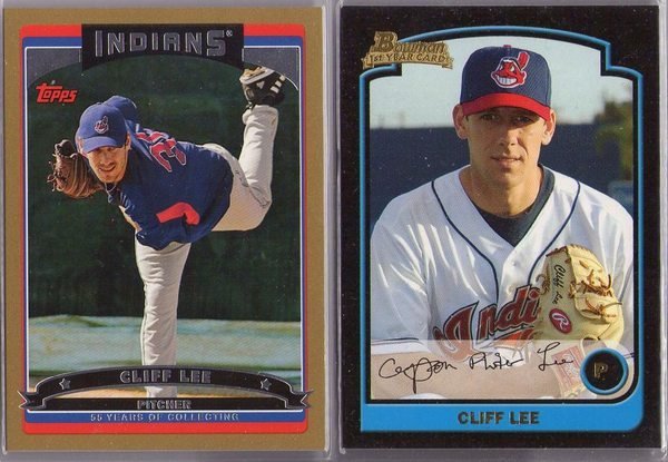 季後賽超猛強投 費城人 克里夫李 Cliff Lee 2003 Topps 金版限量卡