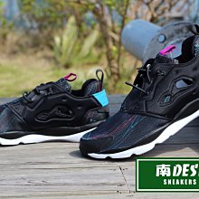 現 南◇ REEBOK FURYLITE 閃電 航線 彩色 彩線 黑彩虹 PUMP V67363 煙火