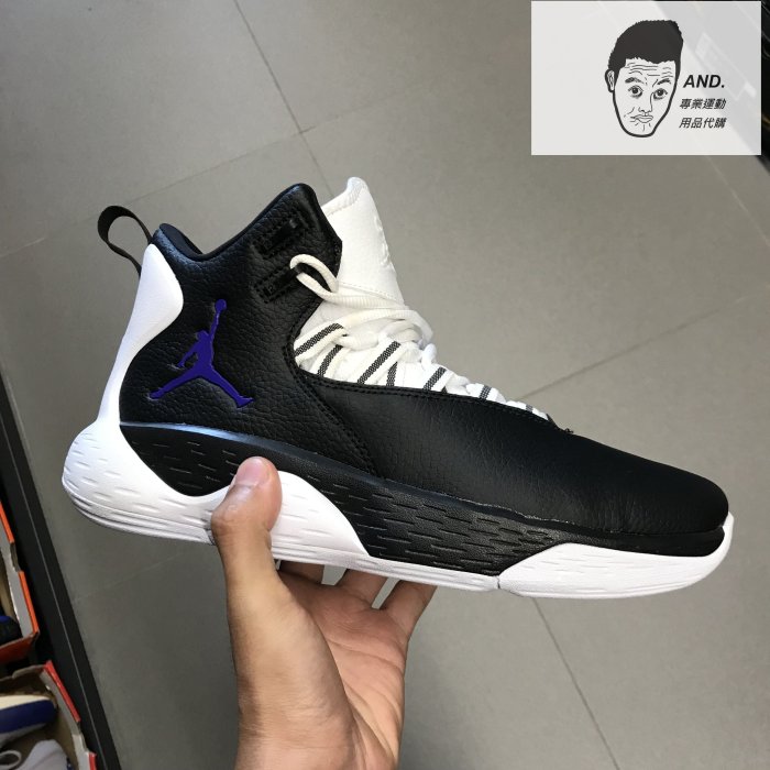 AND. 】JORDAN SUPER FLY MVP PF REACT XDR 黑紫籃球男款AR0038-051