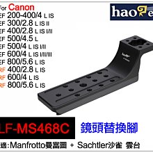 ＠佳鑫相機＠（全新）Haoge號歌LF-MS468C鏡頭替換腳(快拆:曼富圖/沙雀)Canon RF 400 600mm