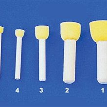 【紙百科】 陶藝工具C-44 黃色圓形海綿頭 五支入