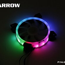 小白的生活工場*Barrow 極光 RGB 可調環形燈效液壓軸承PWM冷排風扇BF03-PR