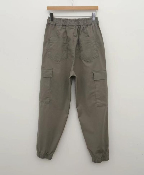 【韓國連線】alice 愛麗斯韓國 064168 兩側口袋設計縮口百搭休閒長褲