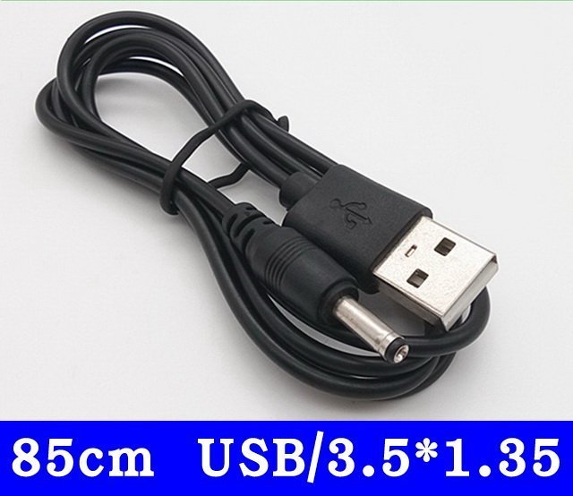 翱翔雁子【現貨】USB轉DC3.5*1.35mm電源線 圓孔小音箱充電線 頭燈5V電源線 手電筒電源線 H038