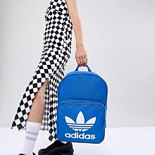 南 現 Adidas CLASSIC 愛迪達 運動後背包 寶藍色 OG 三葉草 BK6722 基本款 男女