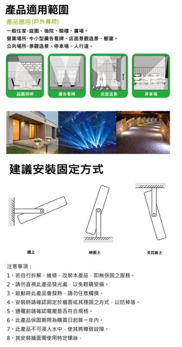 #網路大盤大# 太星電工 LED 白光 防水 投射燈 30W 110V IP65 探照燈 照明燈 室外燈 WDA1030