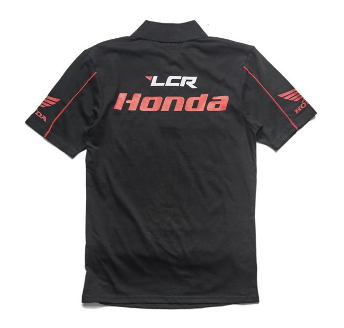Cover Taiwan 官方直營 LCR HONDA HRC MotoGP 情侶裝 POLO衫 黑色 大尺碼 (預購)