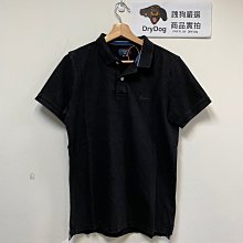 跩狗嚴選 極度乾燥 Superdry Polo衫 polo 印度製 短袖 有機純棉重磅 網眼 仿舊加工破壞復古 黑色