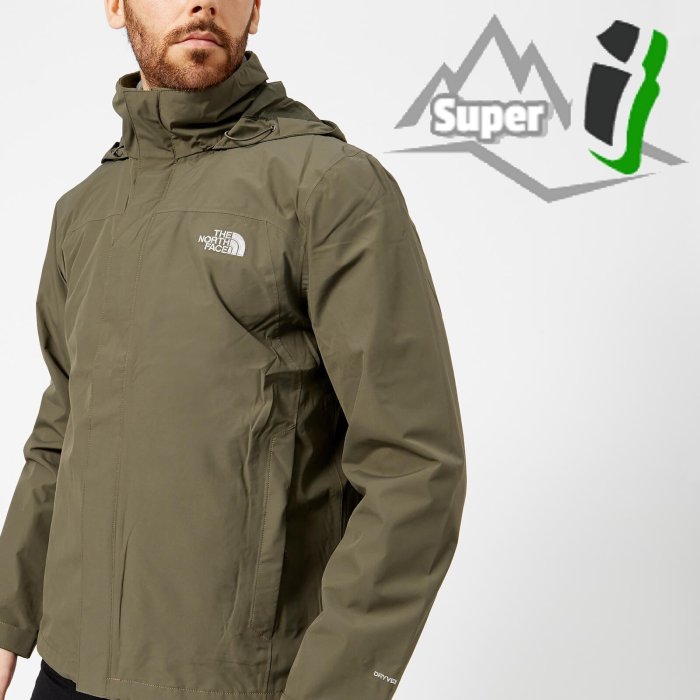 「i」【現貨】The North Face 軍綠 Sangro 防風雨透氣 兩層DryVent 可收連帽 風衣外套