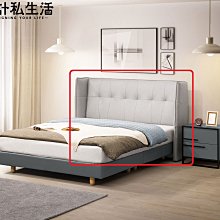 【設計私生活】蘭迪灰色科技布6尺床頭片(免運費)A系列113A