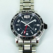 【一元起標】LONGINES浪琴錶(42mm) Admiral GMT雙時區自動上鍊機械腕錶