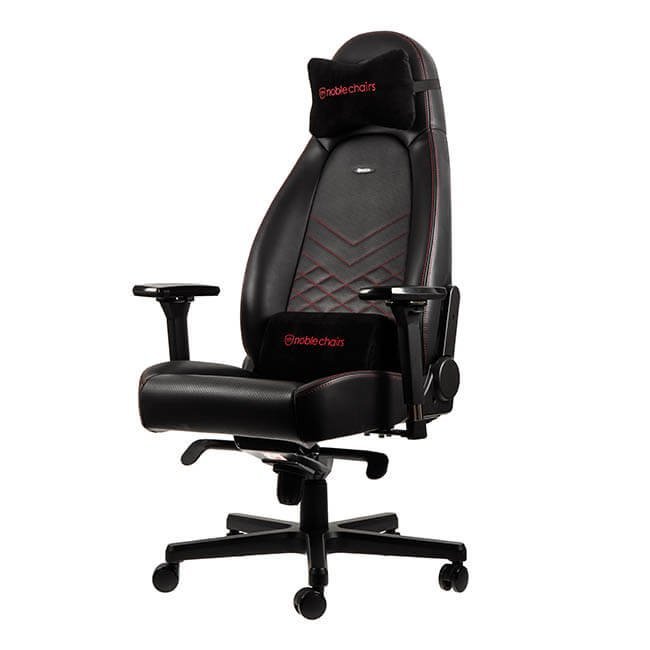 億嵐家具《瘋椅》德國 電競品牌館 noblechairs 皇家 ICON 系列 電競椅 工學椅 PU皮 尊爵款(黑/紅)