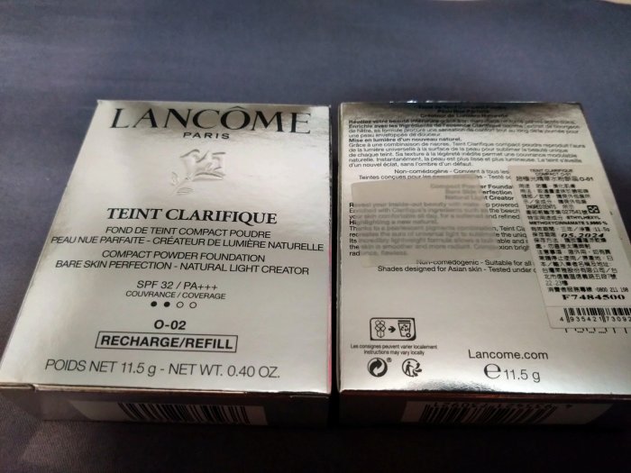 全新LANCOME 蘭蔻 超極光精華水粉餅蕊SPF32/PA+++(含粉撲 )11.5G 期限2024/05 色號O-01