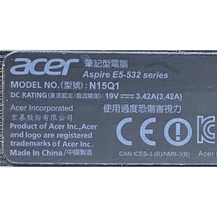 48◎Acer宏碁Aspire E15 E5-532G 15.6吋 零件機 筆記型電腦(ABD面/C面鍵盤)