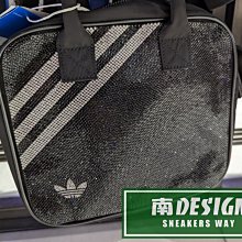 南🔥2022 11月 ADIDAS OG 手提包 肩背包 側背包 三葉草 水鑽 貼鑽 拉鍊 黑 H09141