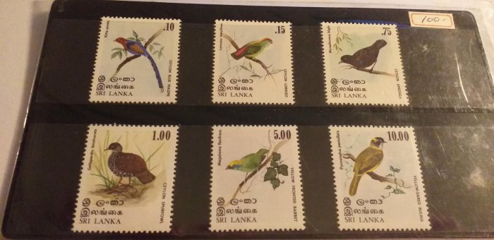 Sri Lanka 1979
鳥6全，特價 100元。