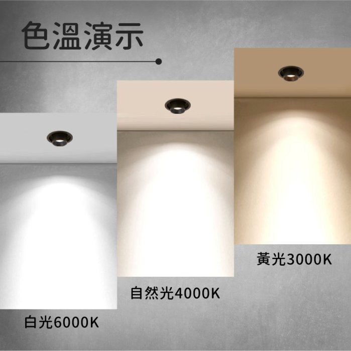 ◎Bling Light LED◎台製COB伸縮象鼻嵌燈/崁燈，12W，CREE晶片，設計師款，保固兩年，另有8/20W