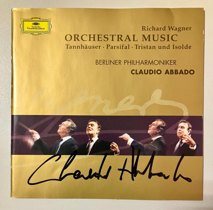 【簽名古典CD】阿巴多（Claudio Abbado）指揮華格納管弦樂作品選