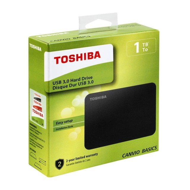 Toshiba 東芝 黑靚潮 黑色 USB3.0 1T 1TB 2.5吋 外接式 行動 硬碟 台灣公司貨【台中大眾電玩】