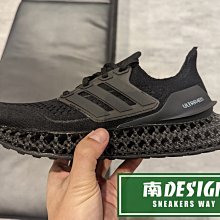 南🔥2022 11月 ADIDAS ULTRA 4DFWD 跑鞋 馬牌底 高低差 網布 男女款 全黑 GX6632