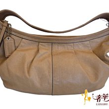 ＊奢華大道國際精品＊【CO408】COACH駝色全皮肩背包