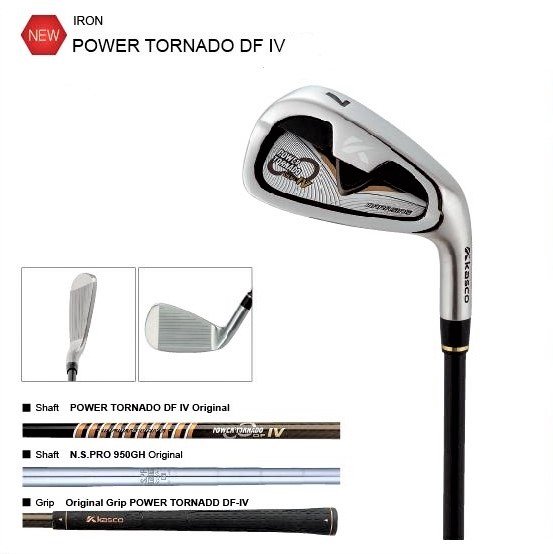 ~海賊王GOLF~ 二手球桿 全新商品 日規 KASCO POWER TORNADO DF 7號NS輕量化鐵桿身IRON