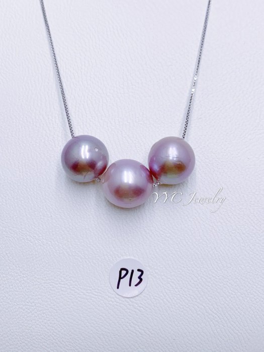 【YYC Jewelry】淡水珍珠 極光 巴洛克 圓珠 項鍊 s925銀鏈16吋 #P13 #P14