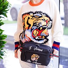 Gucci Tiger Belt Bag 虎頭腰包 黑 現貨