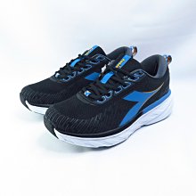 diadora 慢跑鞋 男款 運動鞋 避震 穩定 4E超寬楦 DA71326 黑藍【isport愛運動】