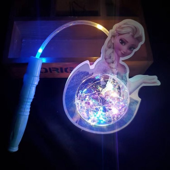 愛莎公主系列玩具冰雪奇緣燈籠發光波波球愛沙地攤禮物*特價優惠