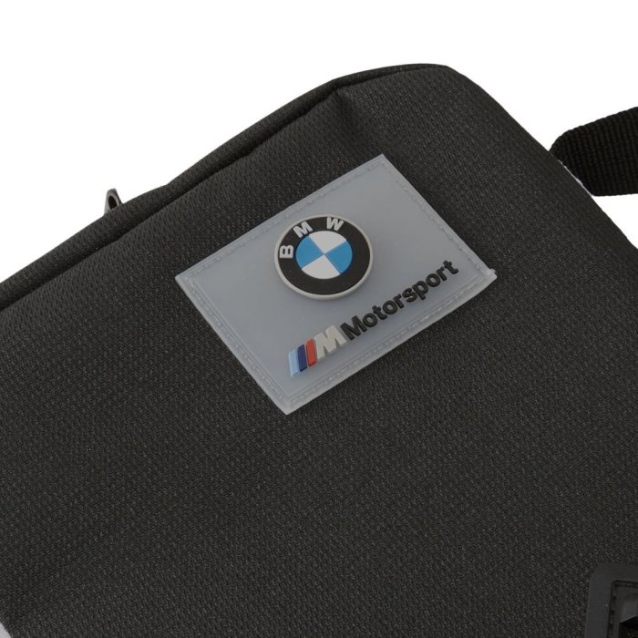 【豬豬老闆】PUMA BMW M LS 黑色 側背包 單肩包 小包 休閒 運動 男女款 07787601