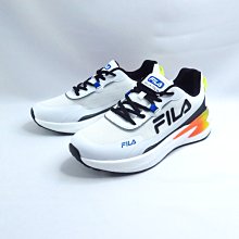 FILA 運動鞋 男慢跑鞋 1J310X133 白x黑橘黃【iSport愛運動】