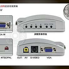 小齊的家 PC轉TV 電腦轉電視 D-sub VGA轉 S端子 S-Video AV端子 視訊 視頻 轉換盒 轉接盒 轉換器