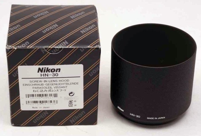 全新 【原廠遮光罩】NIKON HN-30  金屬材質 for 200mm AF Micro F4D IF-ED
