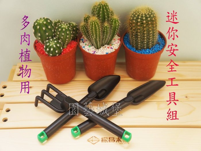 【園藝城堡】多肉植物用 迷你園藝工具組 迷你安全工具組(三件組) 台灣製造