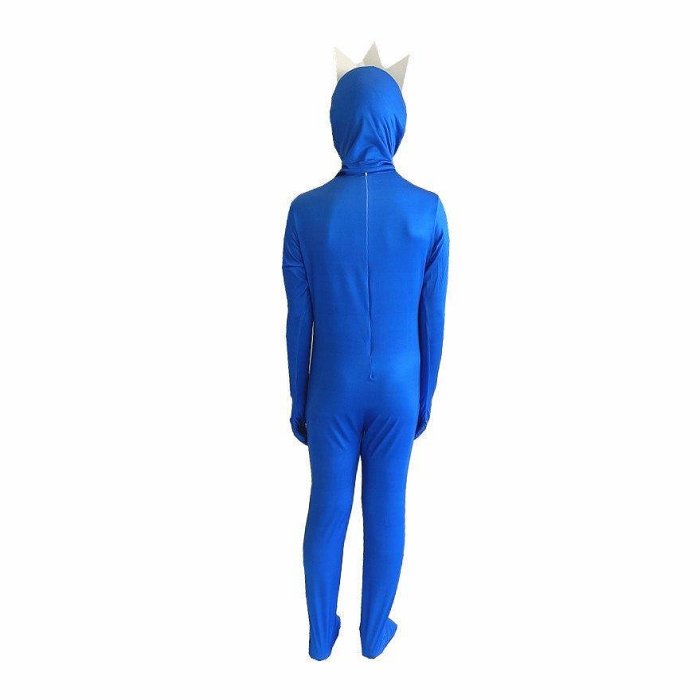 【精選好物】萬聖節彩虹朋友ROBLOX遊戲cos衣服藍色小怪物服裝連身衣成人兒童親子裝
