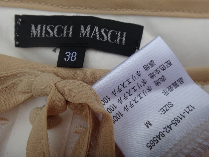 jacob00765100 ~ 正品MISCH MASCH 米色七分袖雪紡上衣size: 38 | Yahoo