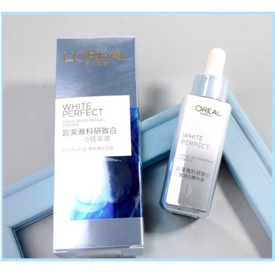 L'OREAL Paris 歐萊雅 小白瓶淡斑精華 光子瓶 淡斑精華液 面部補水保濕 光感科研小白瓶精華 30ml