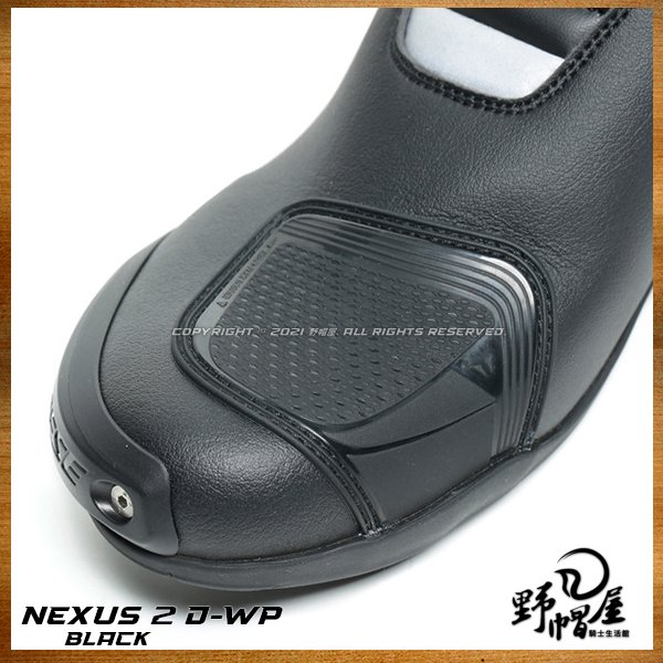 《野帽屋》義大利 DAINESE NEXUS 2 D-WP BOOTS 2021新款 賽車靴 競技 新改款。黑