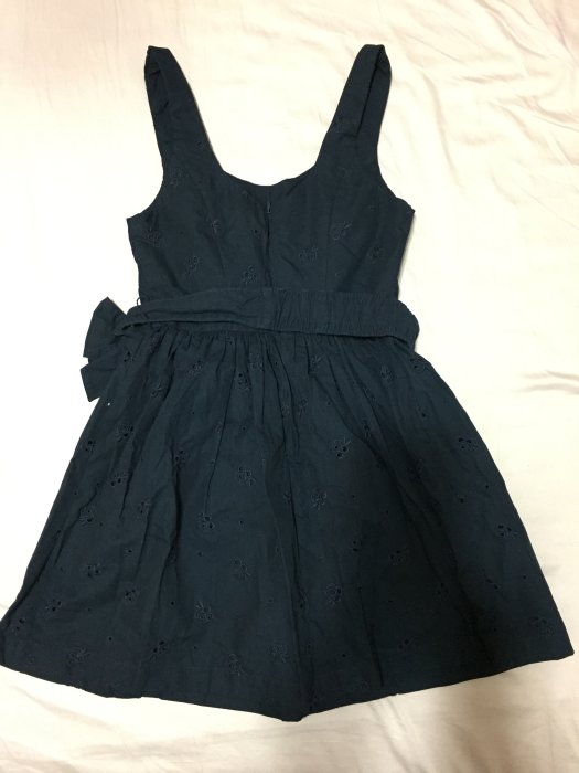 ☆Abercrombie&Fitch☆全新正品附吊牌Alicia Eyelet Lace合身洋裝(現貨深藍0號在台)